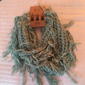 NWT CC brand soft Fringe Infinity Scarf